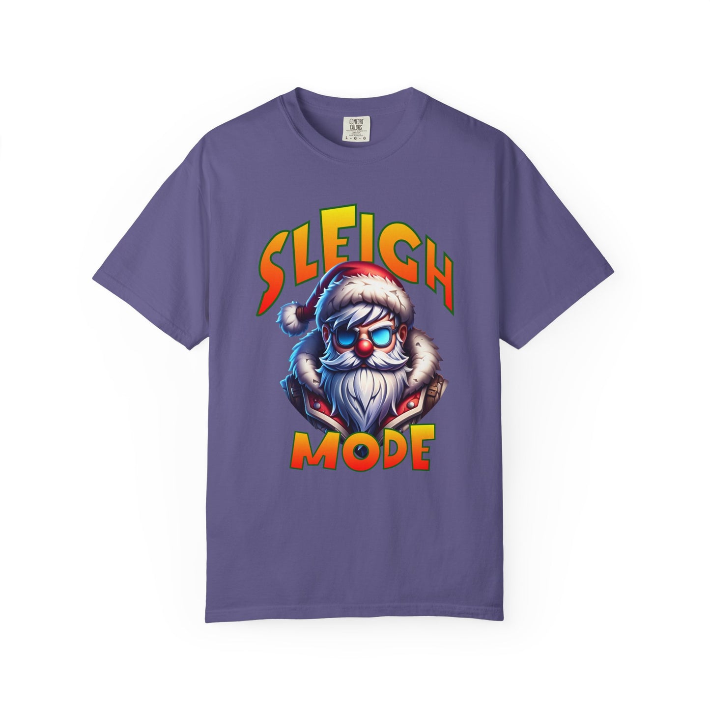 Sleigh Mode T-Shirt — Cool Santa Graphic Holiday Tee