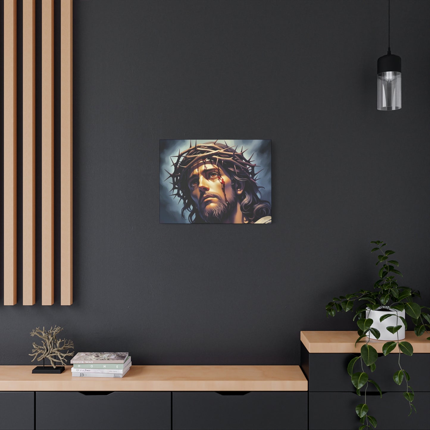 Religious Art Print Canvas, Inspirational Wall Decor, Christian Home Decor, Jesus Art, Gift for Faith-Based Celebrations
