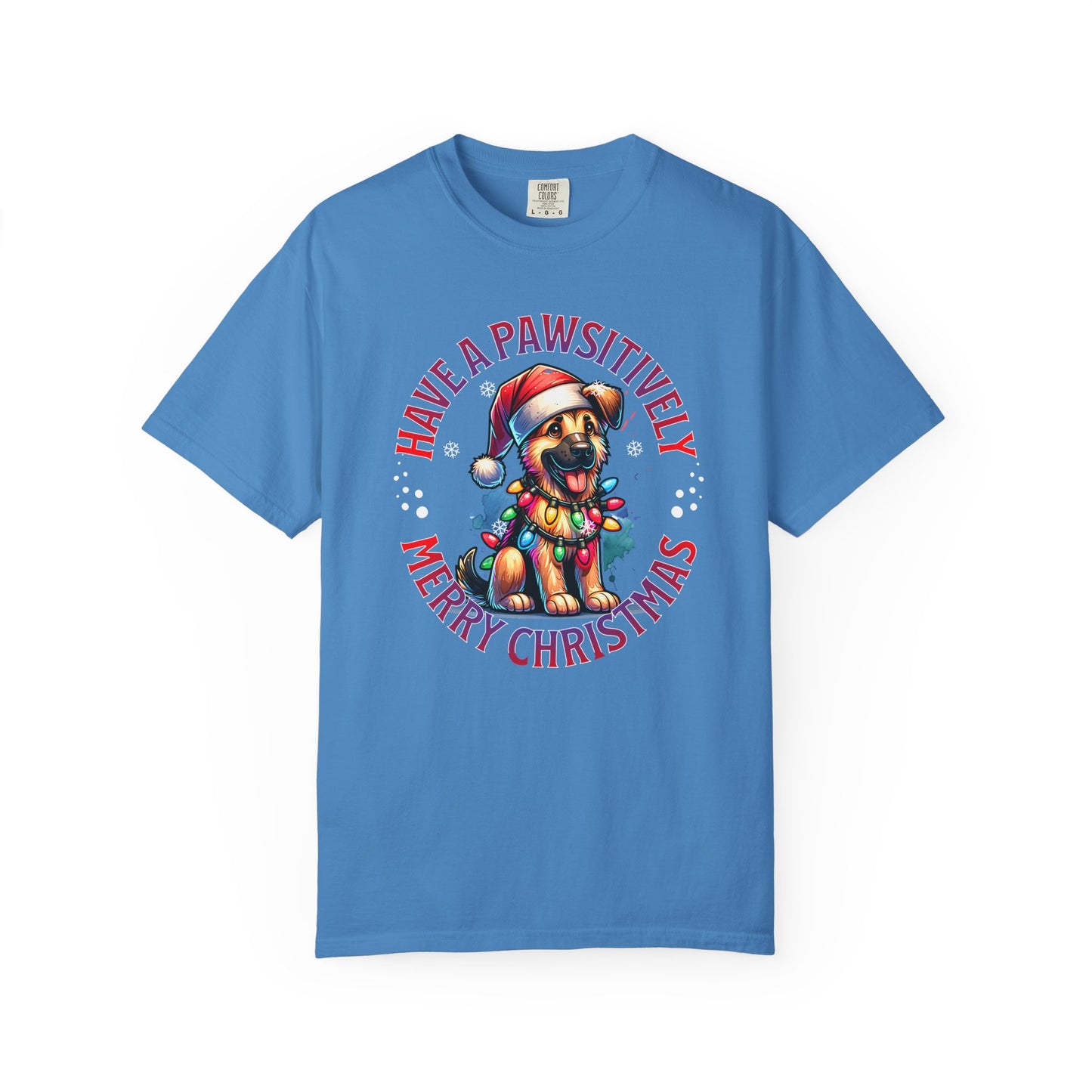 Christmas German Shepard T-Shirt — "Have a Pawsitively Merry Christmas" Holiday Tee