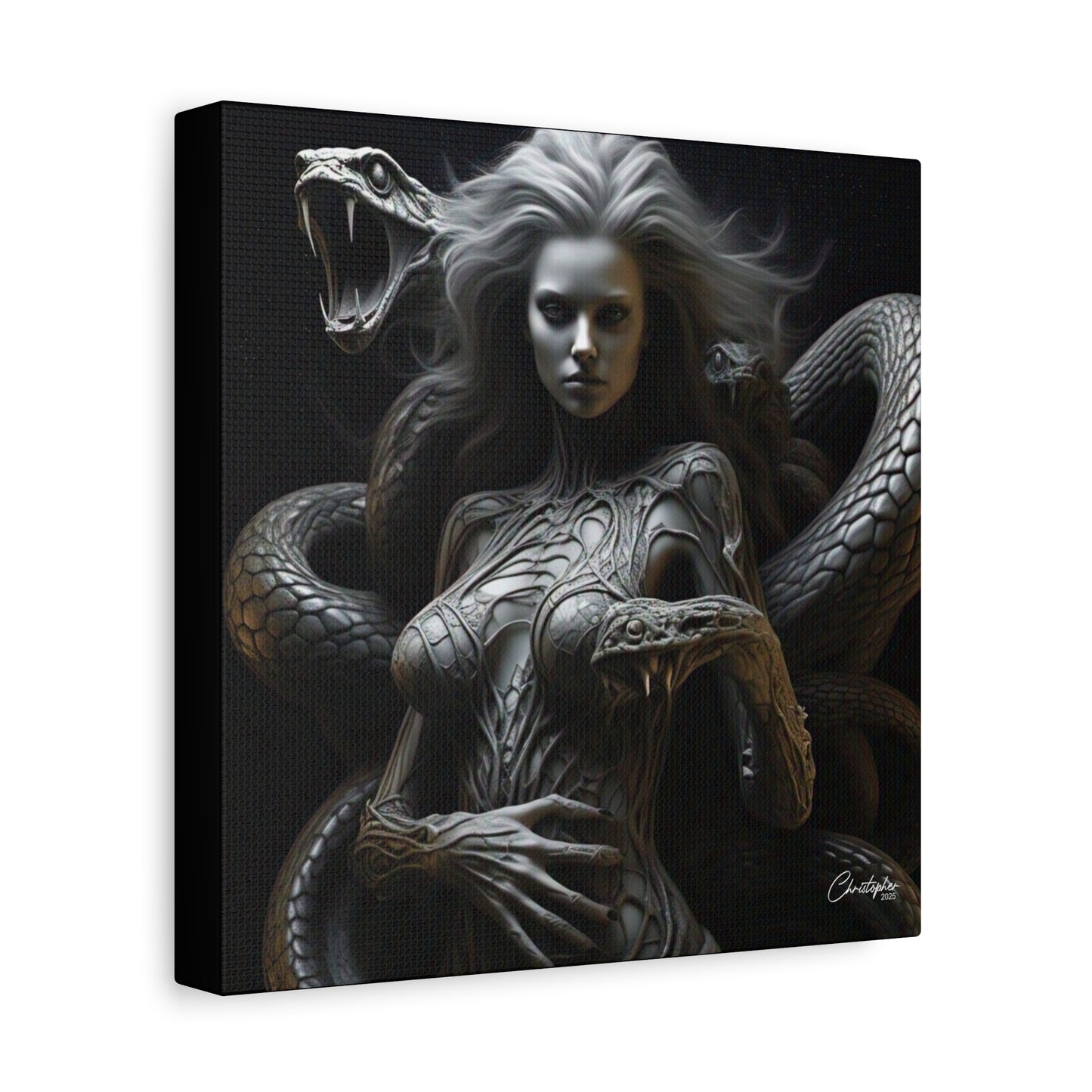 Serpent Goddess Matte Canvas Wall Art