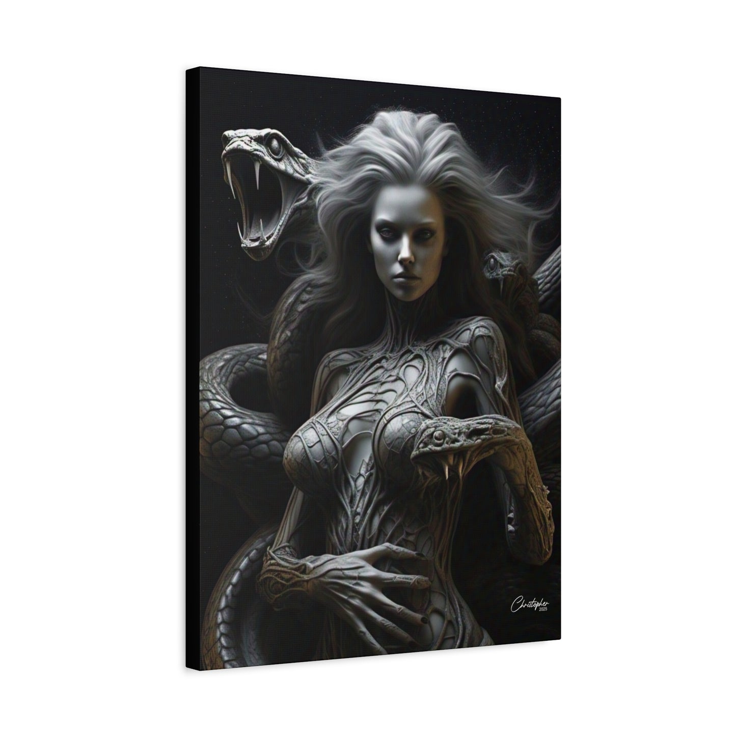 Serpent Goddess Matte Canvas Wall Art