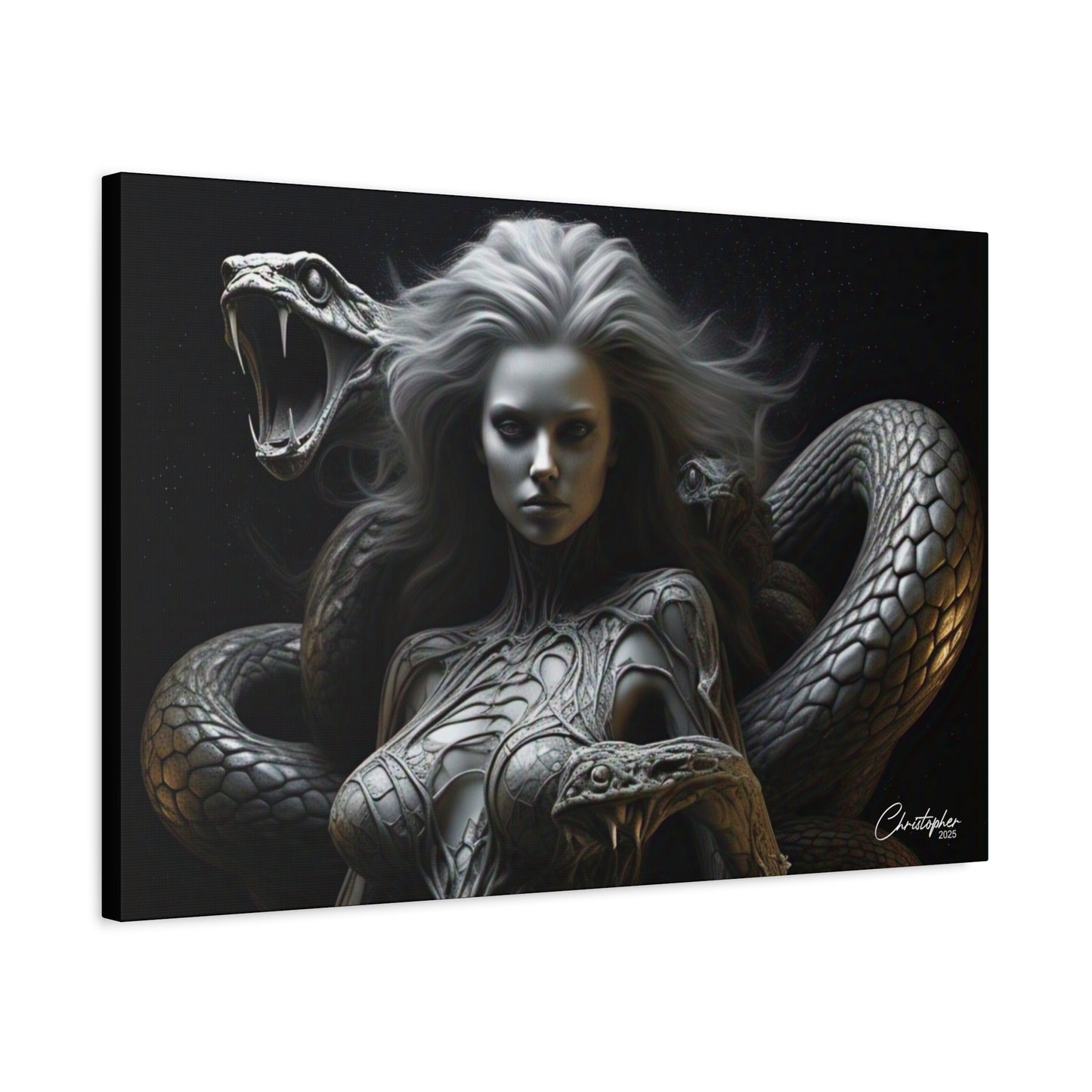 Serpent Goddess Matte Canvas Wall Art
