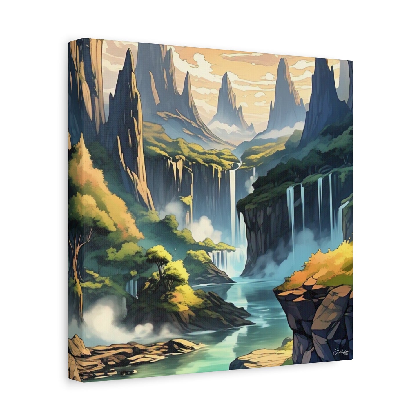 Serene Landscape Canvas Wall Art, Nature Home Decor, Tranquil Living Room Accent, Gift for Nature Lovers, Gallery Wall Piece