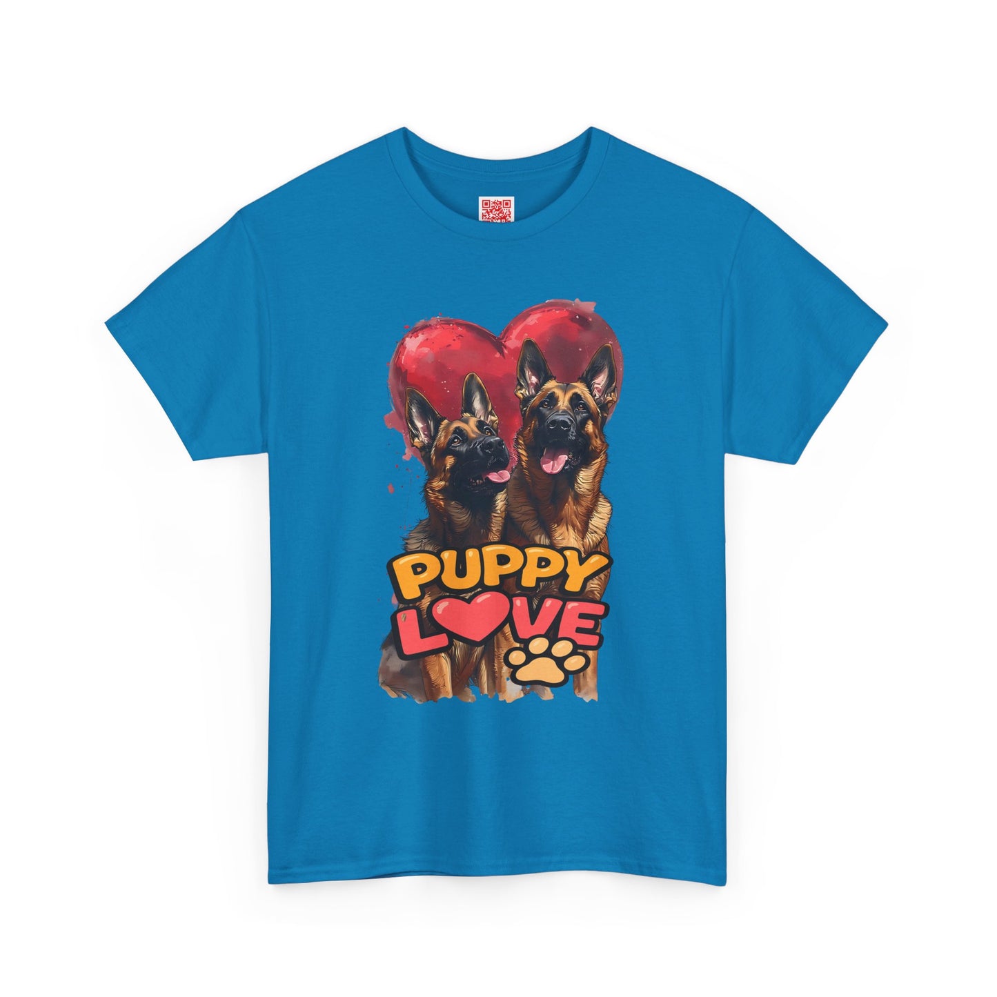 Puppy Love T-Shirt — Cute German Shepherd Heart Graphic Tee