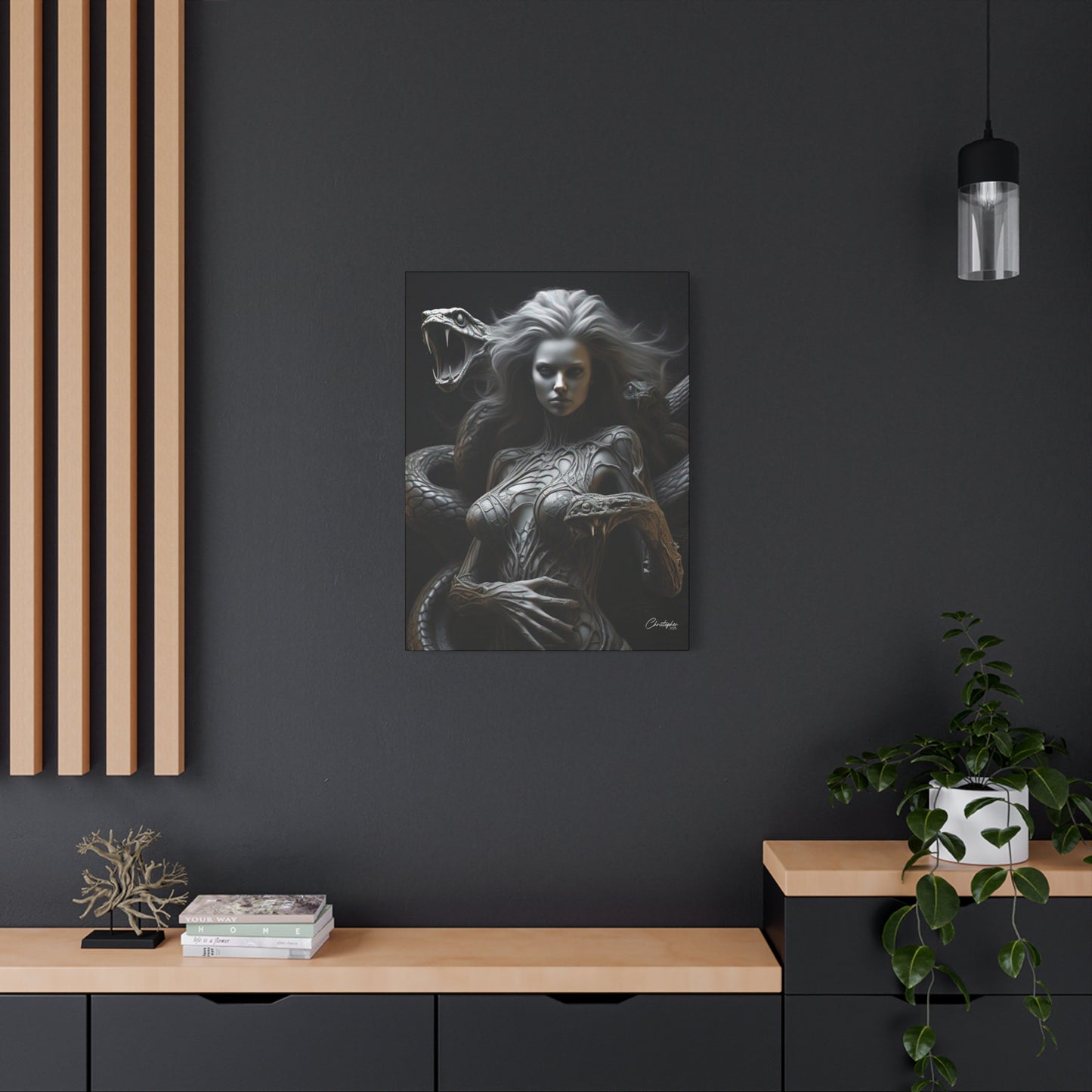 Serpent Goddess Matte Canvas Wall Art