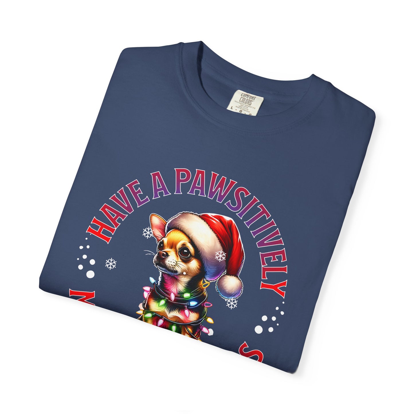 Christmas Puppy T-Shirt — “Have a Pawsitively Merry Christmas” Holiday Tee