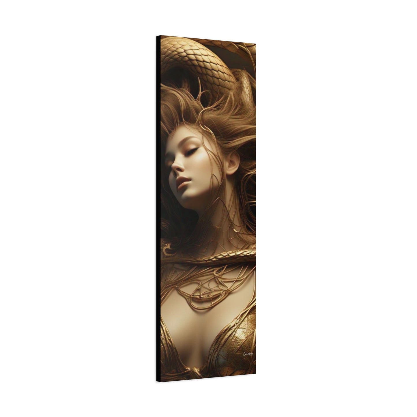 Goddess of Serpents Canvas Art - Stretched Matte Wall Decor