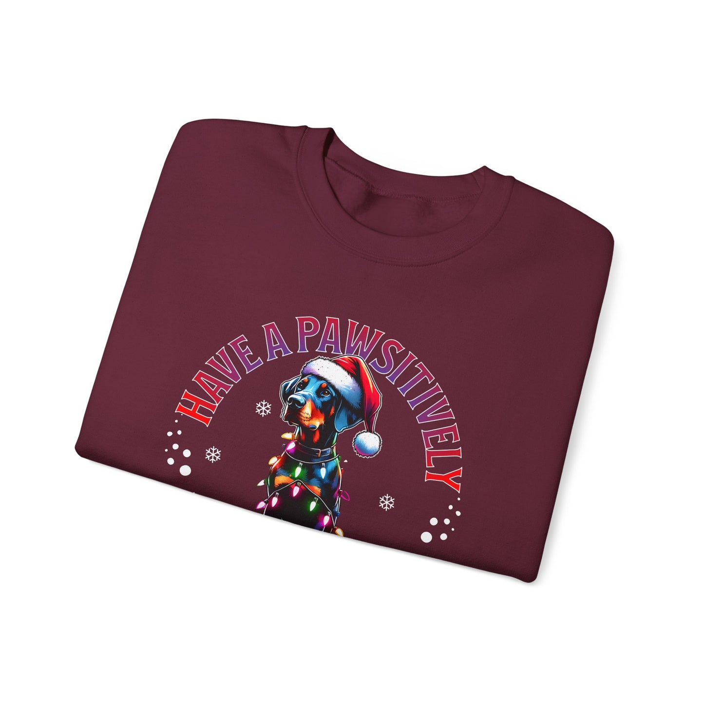 Christmas Dog Sweatshirt – "Have a Pawsitively Merry Christmas" Holiday Crewneck