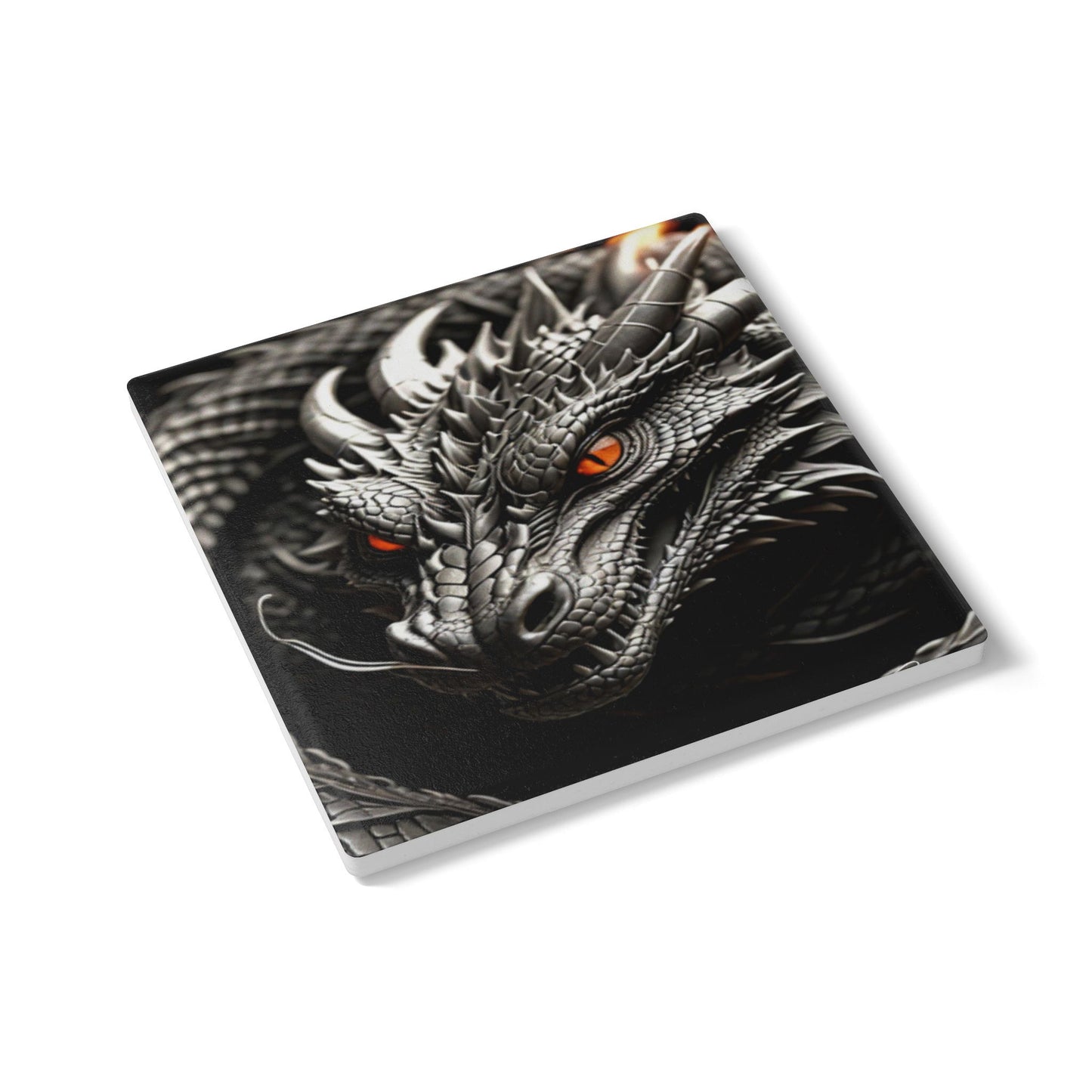 Dragon Design Ceramic Coaster | Fantasy Home Decor