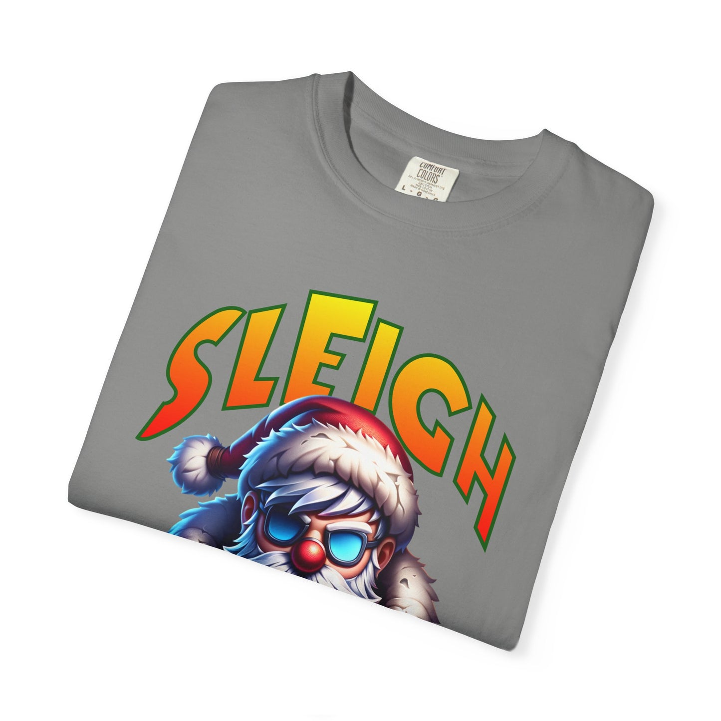 Sleigh Mode T-Shirt — Cool Santa Graphic Holiday Tee