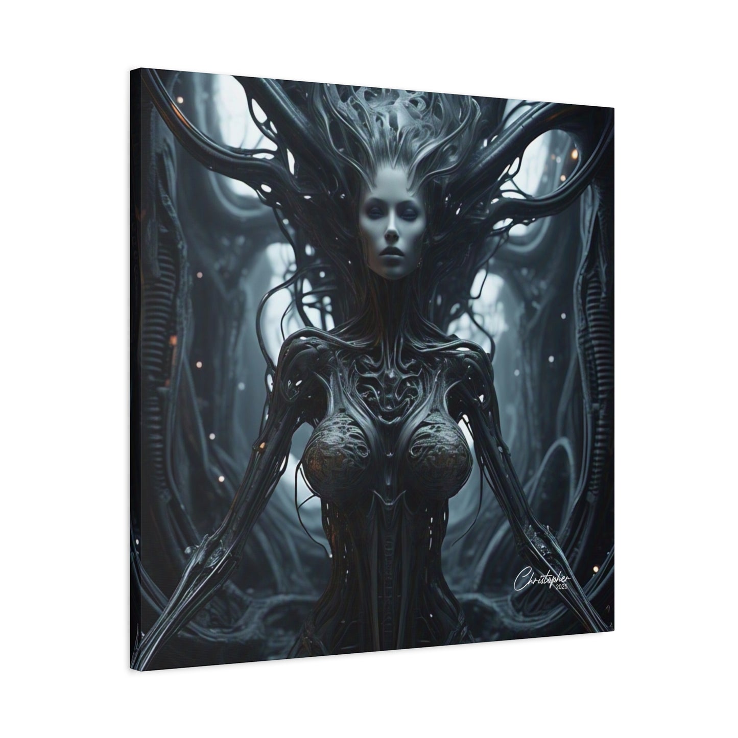 Futuristic Matte Canvas Wall Art – 1.25" Stretched