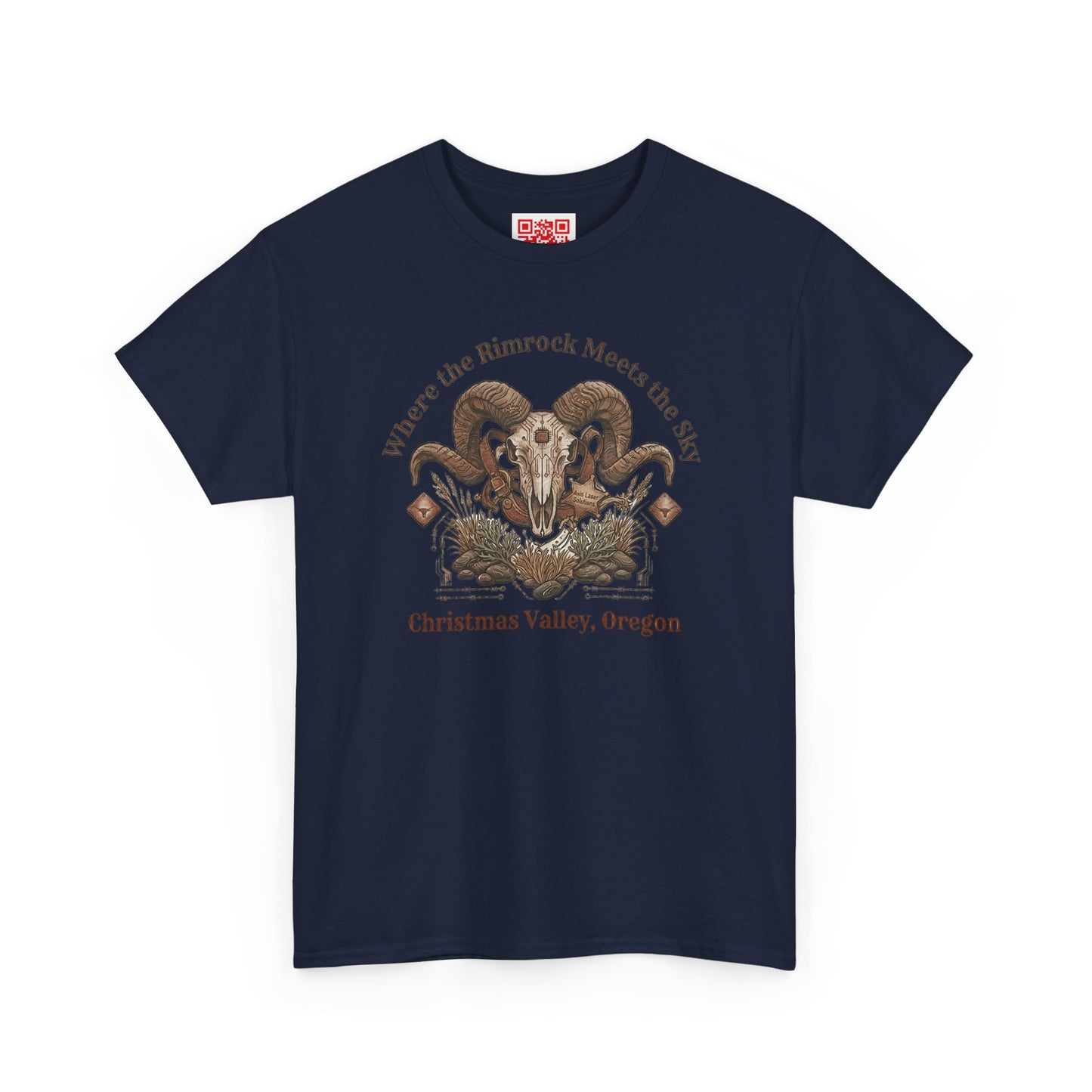 Ram Skull Graphic Tee — Christmas Valley, Oregon Vintage Desert Vibe