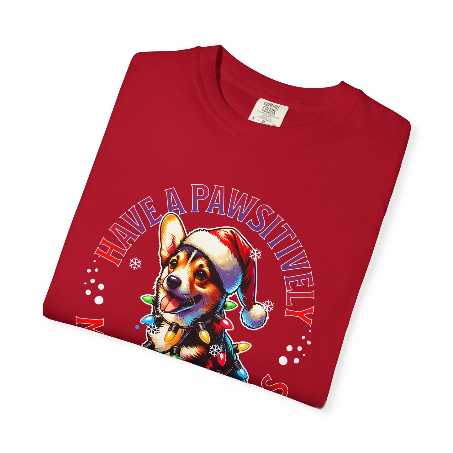 Christmas Corgi T-Shirt – "Have a Pawsitively Merry Christmas" Holiday Tee