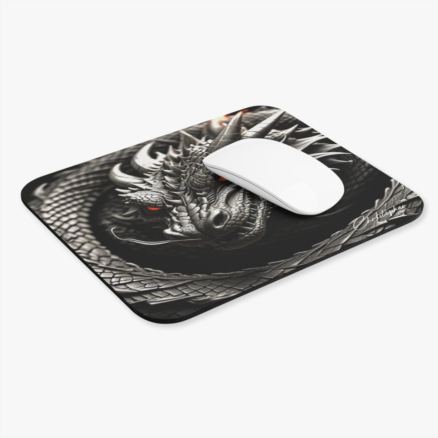 Dragon Art Rectangle Mouse Pad - Gaming & Office Decor