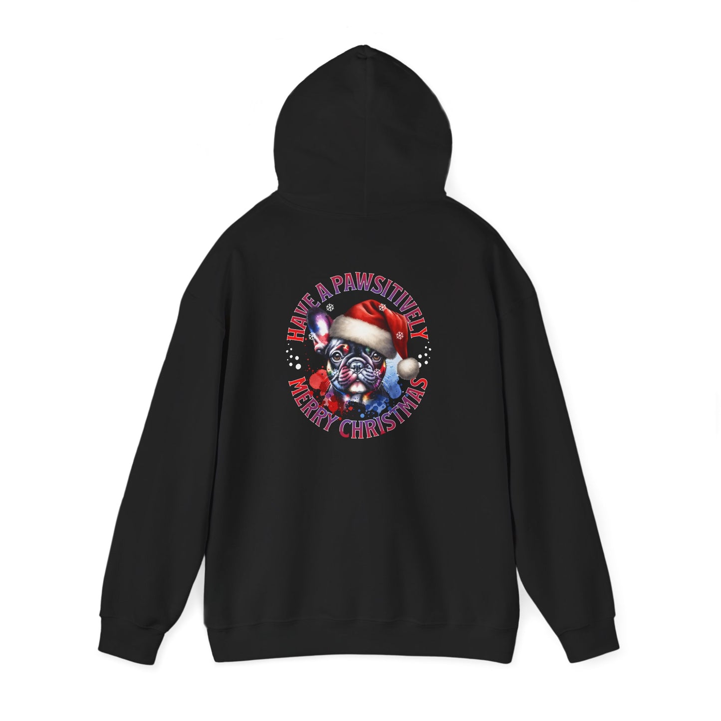 Christmas Pack Boston Terrier Hoodie — 'Have A Pawsitively Merry Christmas' Festive Dog Sweatshirt