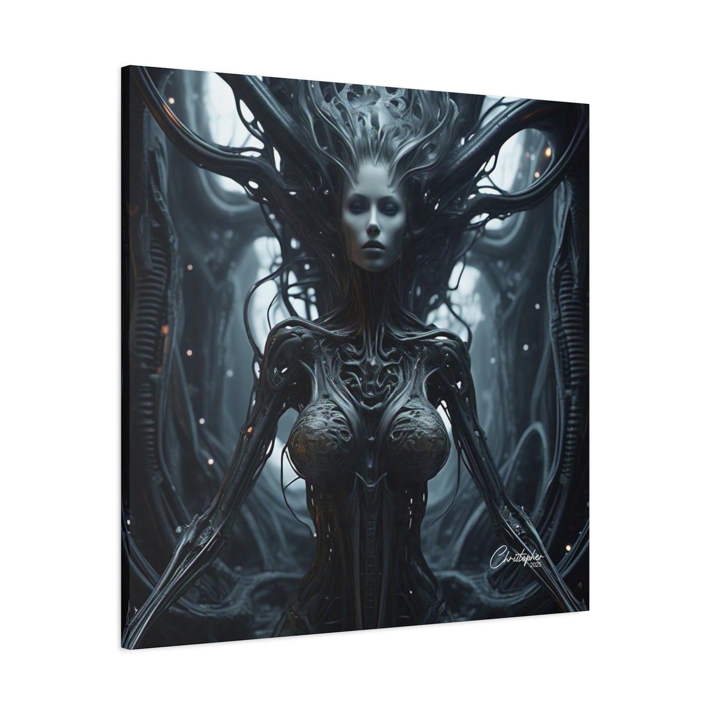 Futuristic Matte Canvas Wall Art – 1.25" Stretched