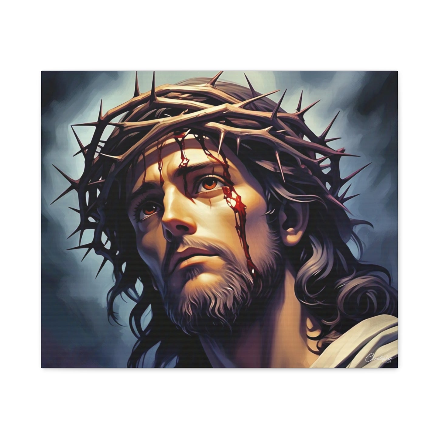 Religious Art Print Canvas, Inspirational Wall Decor, Christian Home Decor, Jesus Art, Gift for Faith-Based Celebrations