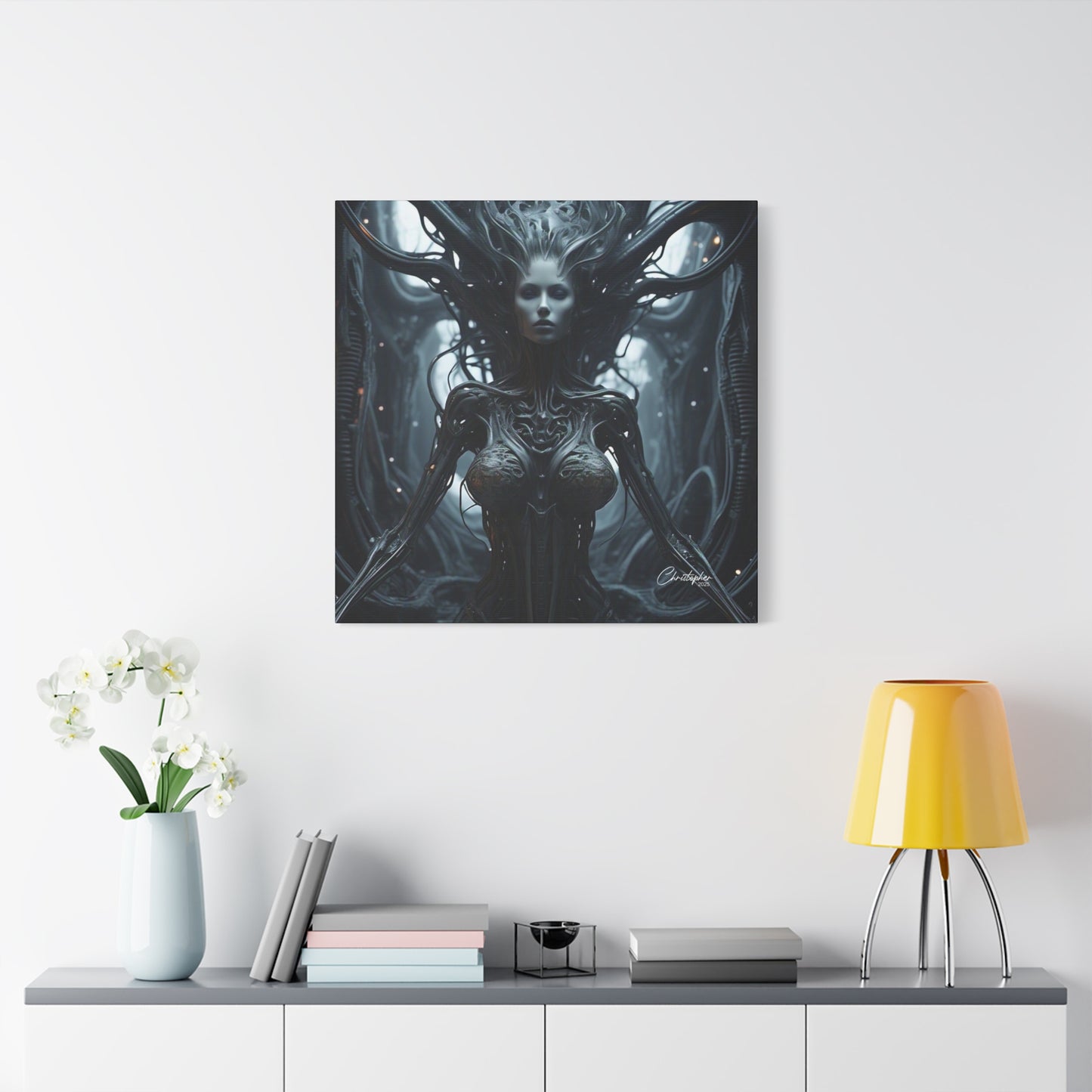 Futuristic Matte Canvas Wall Art – 1.25" Stretched