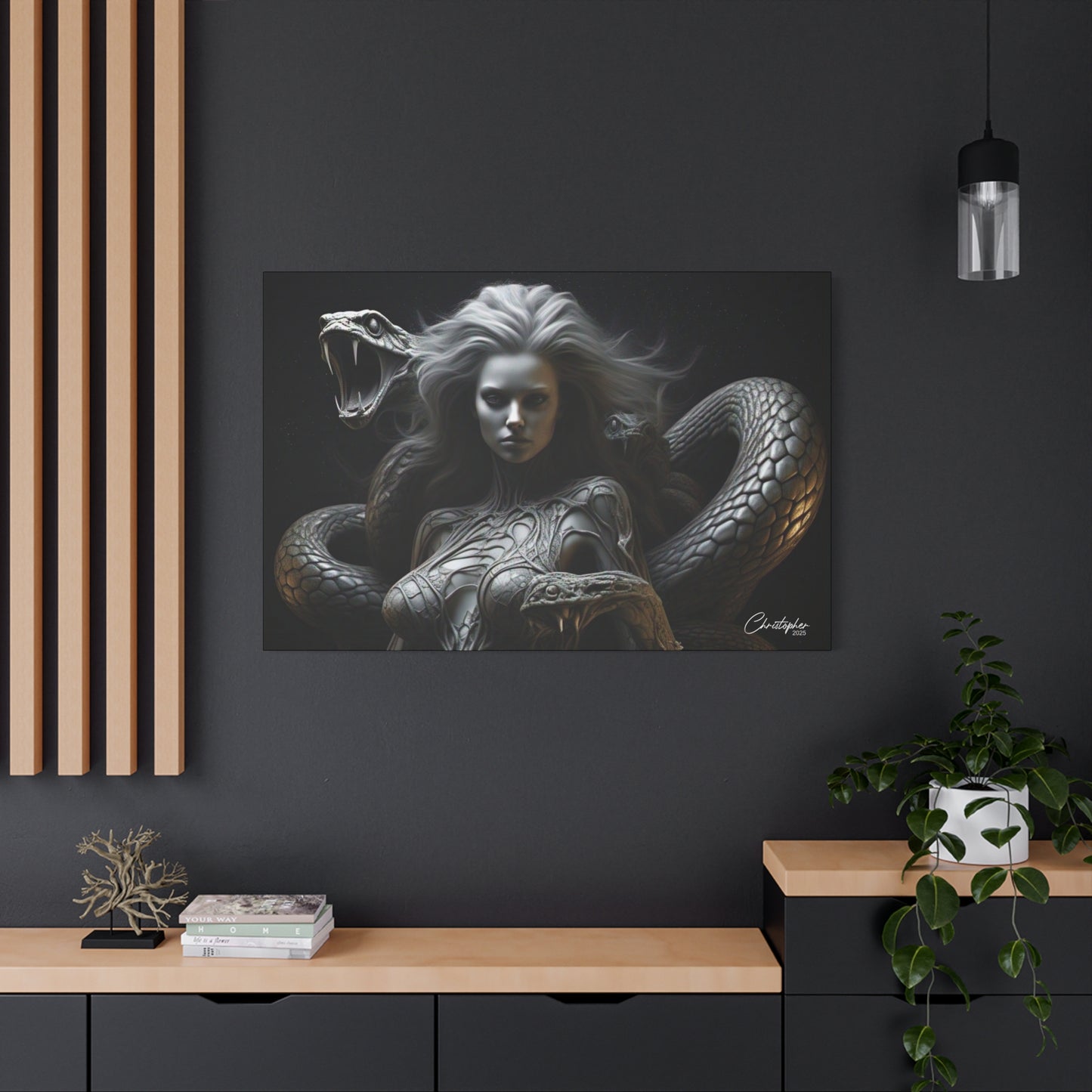 Serpent Goddess Matte Canvas Wall Art