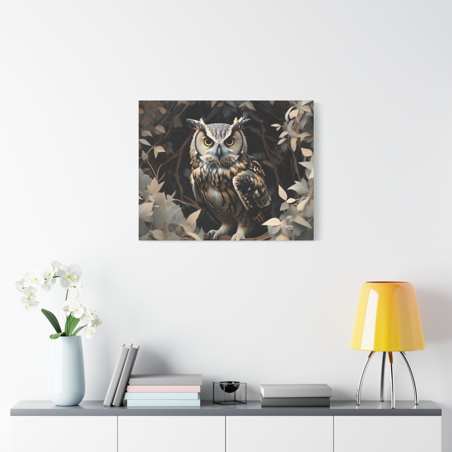 Realistic Owl Canvas Art - Nature Wall Decor for Home & Office