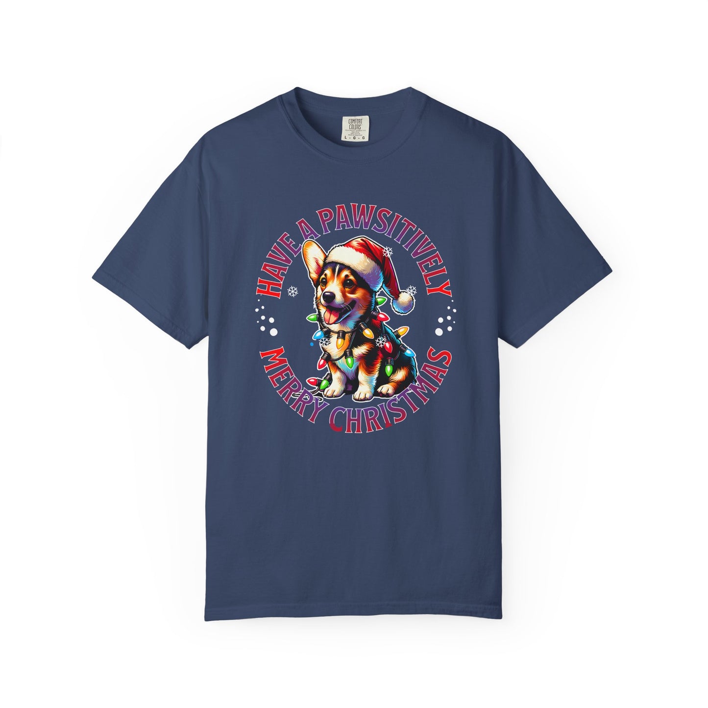 Christmas Corgi T-Shirt – "Have a Pawsitively Merry Christmas" Holiday Tee