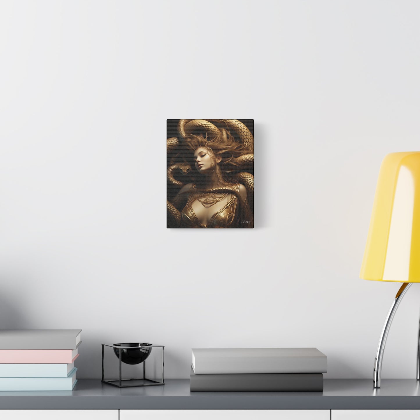 Goddess of Serpents Canvas Art - Stretched Matte Wall Decor