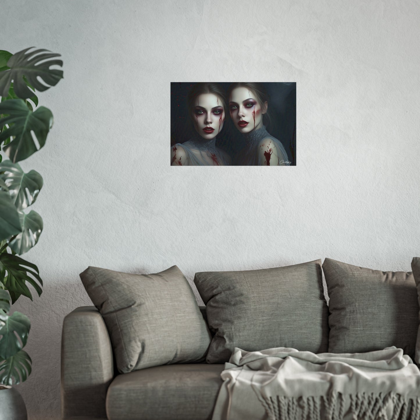 Eerie Fine Art Poster, Dark Fantasy Wall Art, Gothic Decor, Spooky Home Aesthetic, Halloween Wall Art