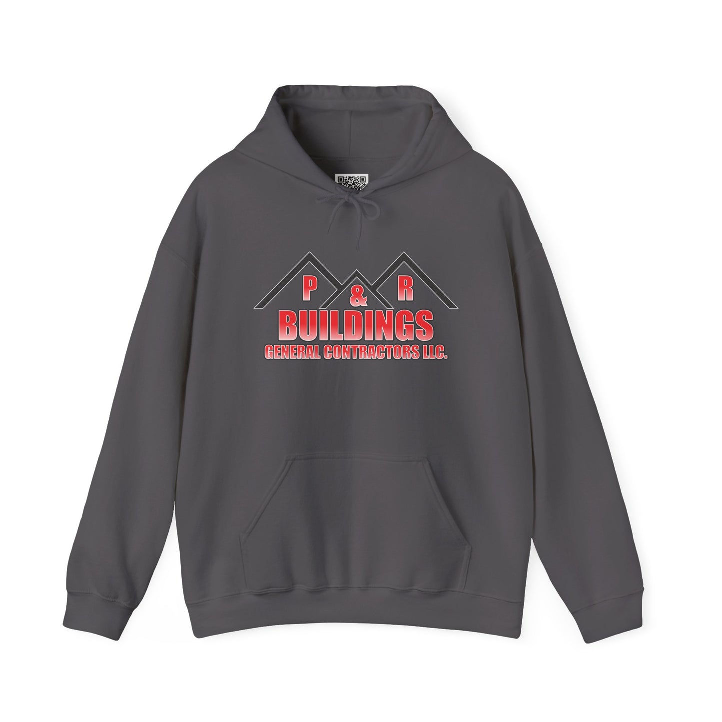 P&R Buildings Logo Hoodie — Custom Contractor License & Phone Number