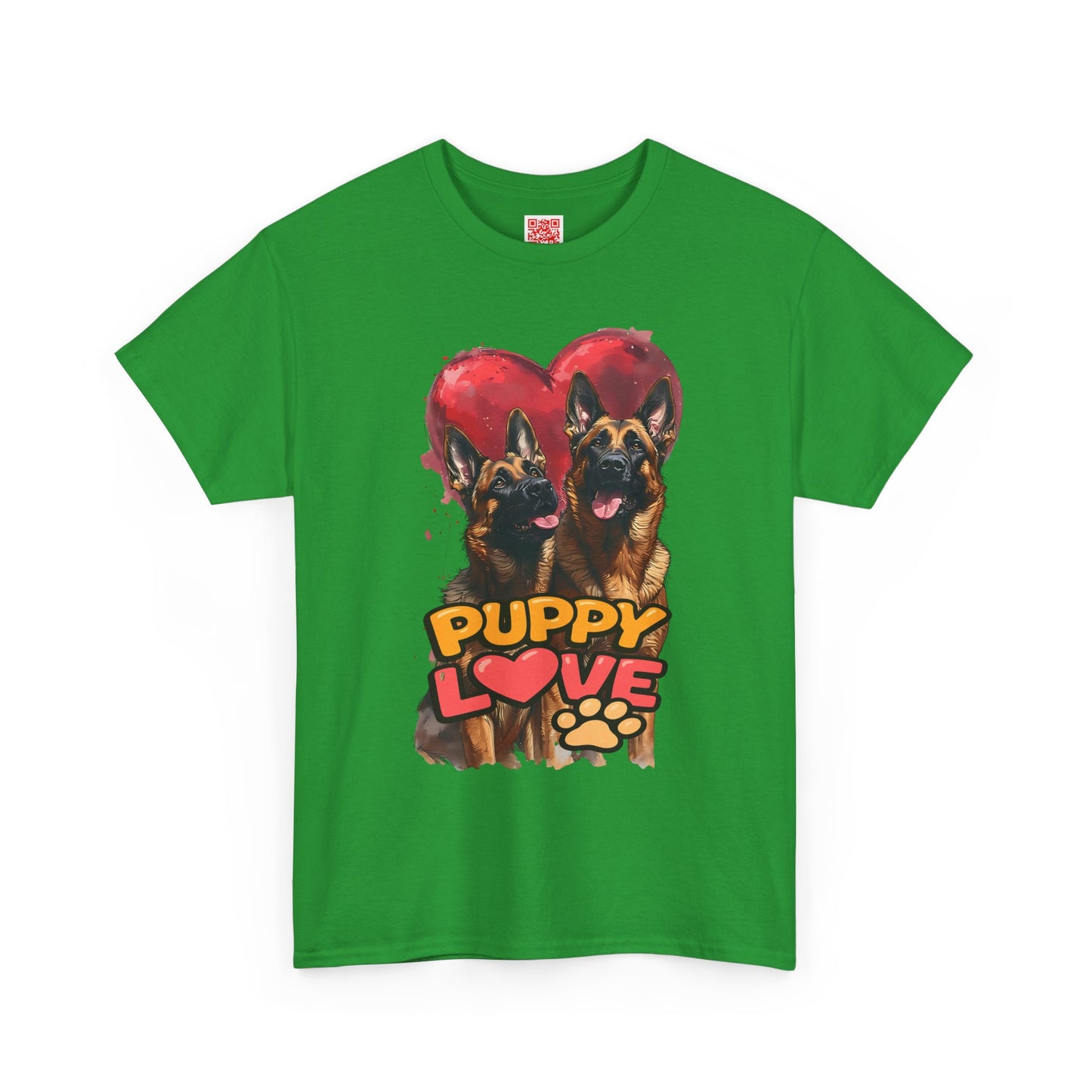 Puppy Love T-Shirt — Cute German Shepherd Heart Graphic Tee