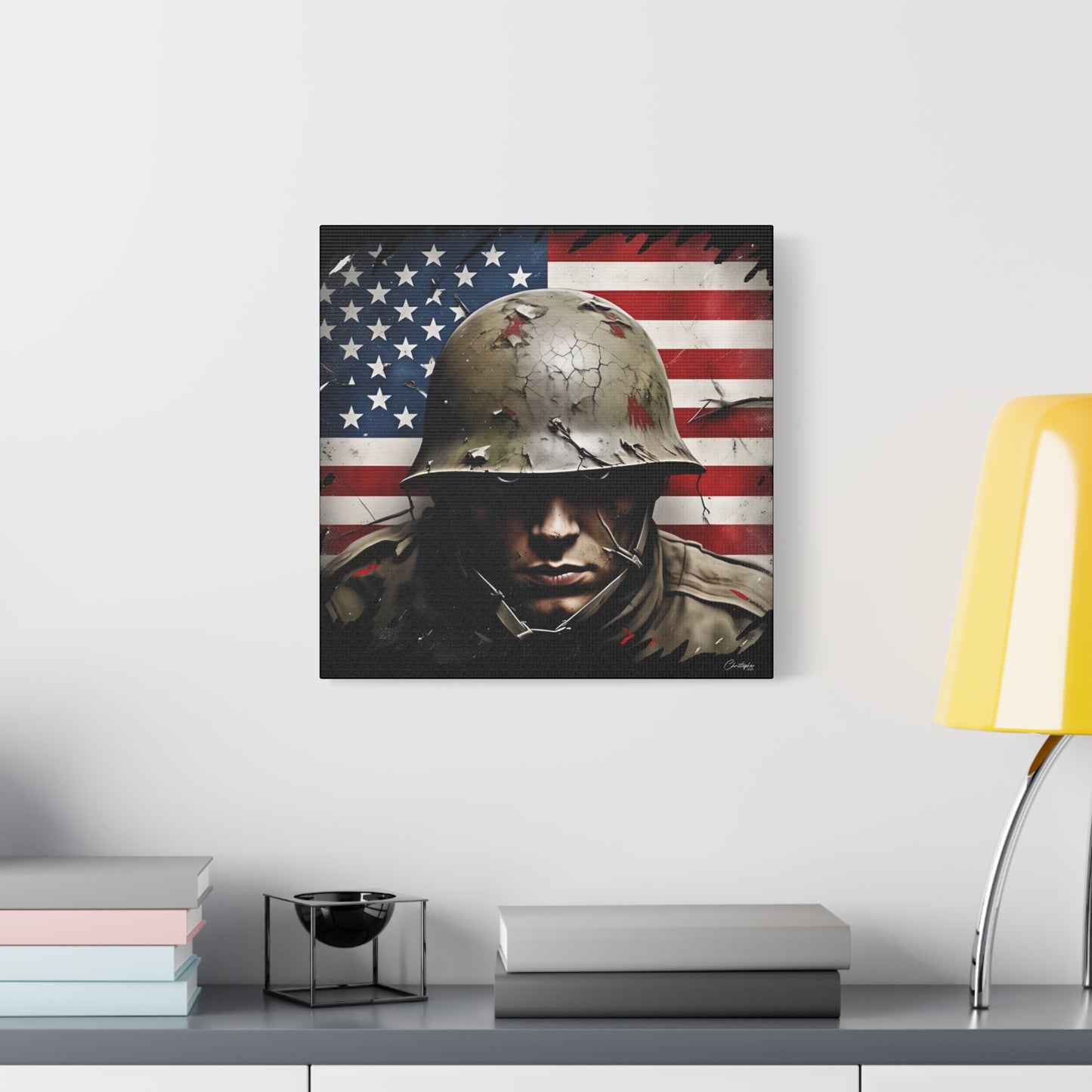 Military-Themed Canvas Art, Military Canvas Print, Wall Art for Veterans, Patriotic Home Decor, Gift for Army, Military Artwork, [...]
