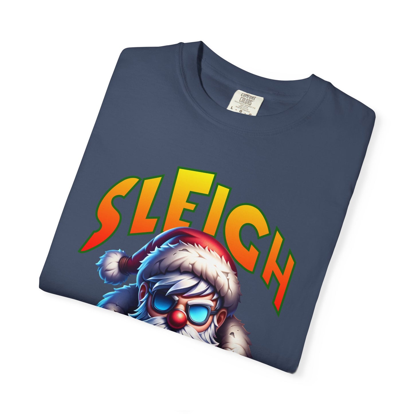 Sleigh Mode T-Shirt — Cool Santa Graphic Holiday Tee