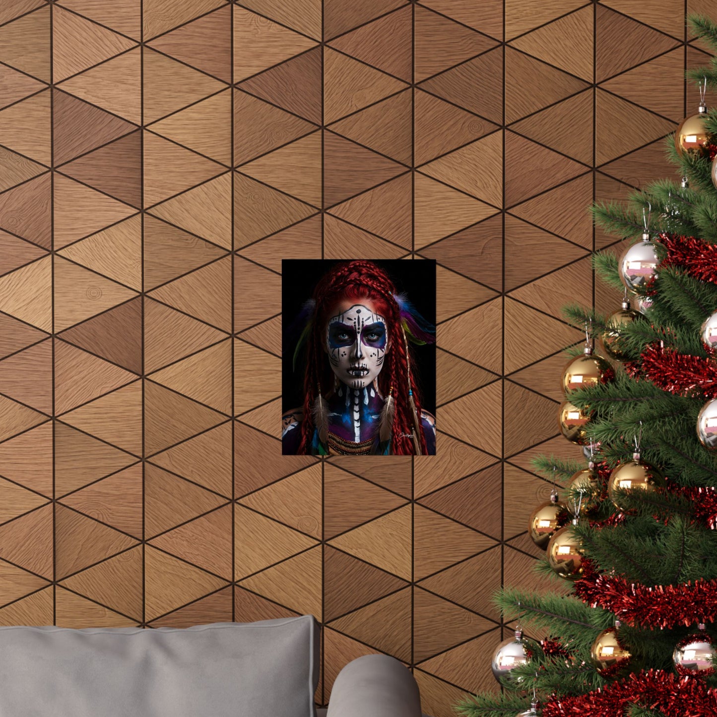 Bohemian Wall Art Print, Tribal Vertical Poster