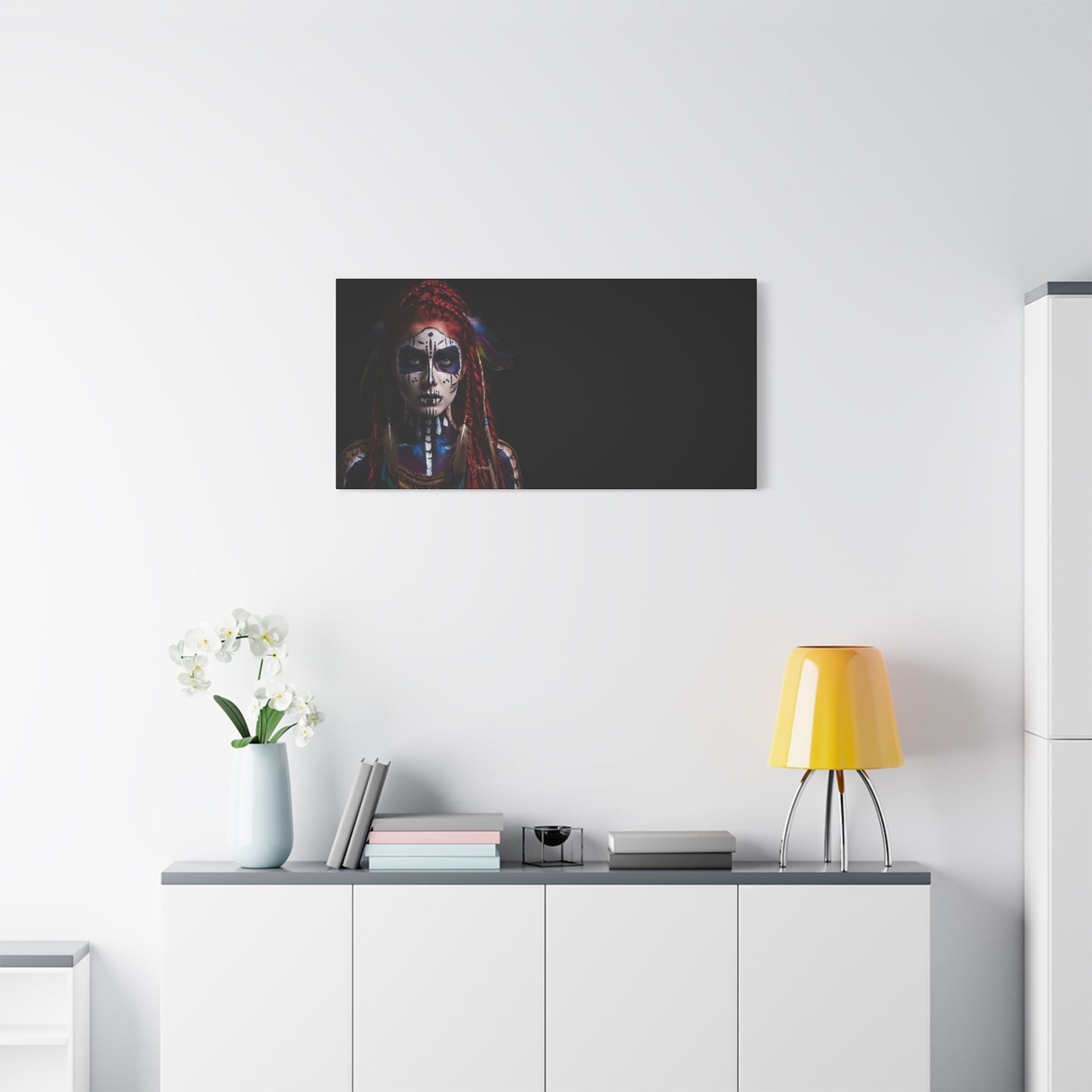 Colorful Tribal Art Canvas Print - Bohemian Home Decor