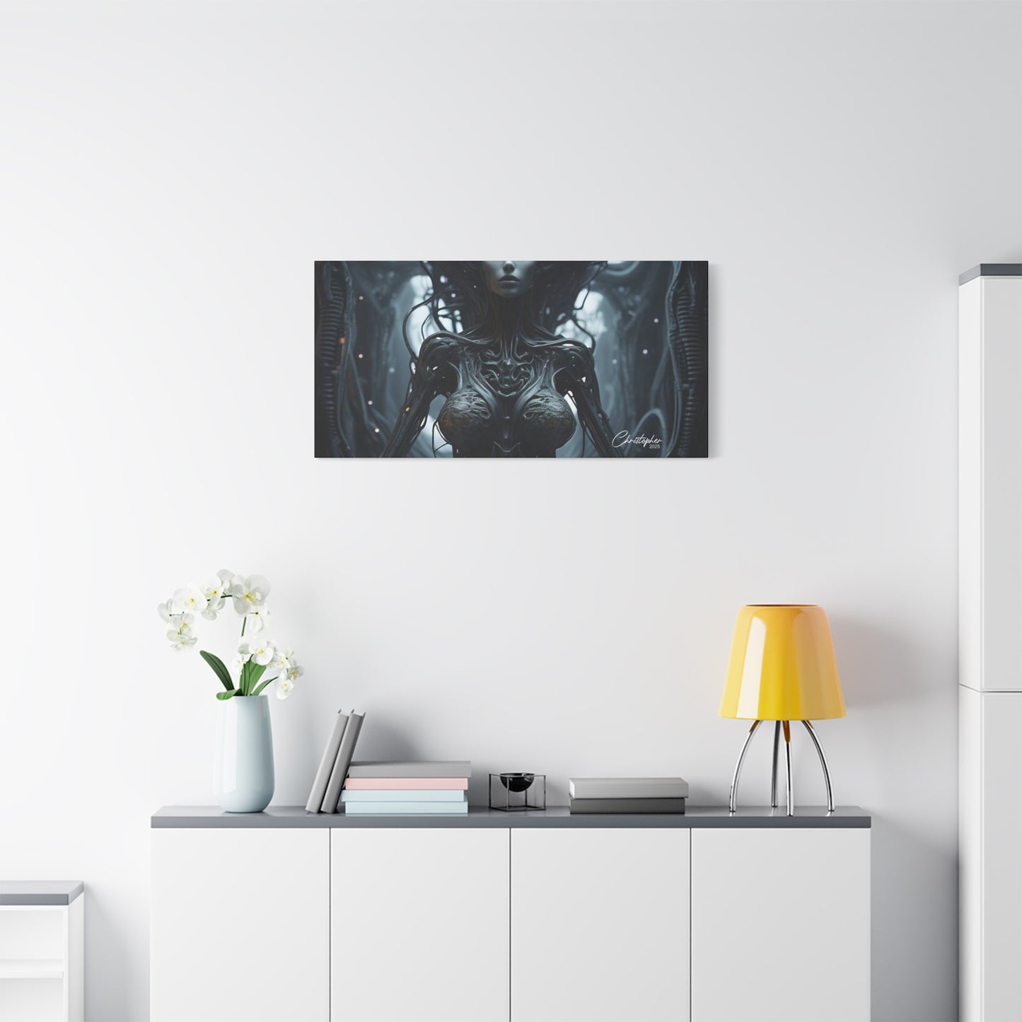 Futuristic Matte Canvas Wall Art – 1.25" Stretched