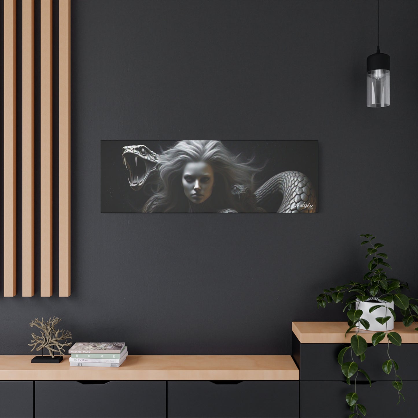 Serpent Goddess Matte Canvas Wall Art