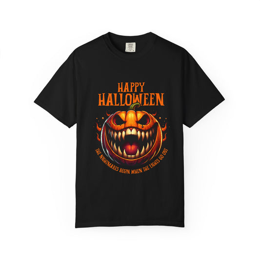 Halloween Unisex T-shirt - Spooky Design, Fall Fashion, Halloween Costume, Graphic Tee, Pumpkin Shirt, Funny T-shirt
