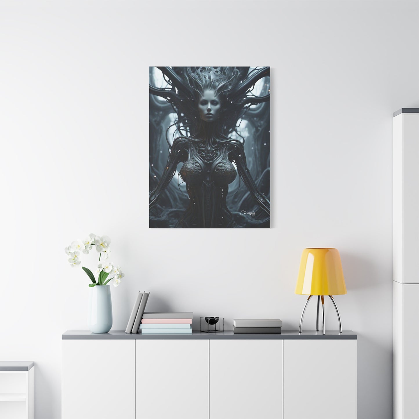Futuristic Matte Canvas Wall Art – 1.25" Stretched
