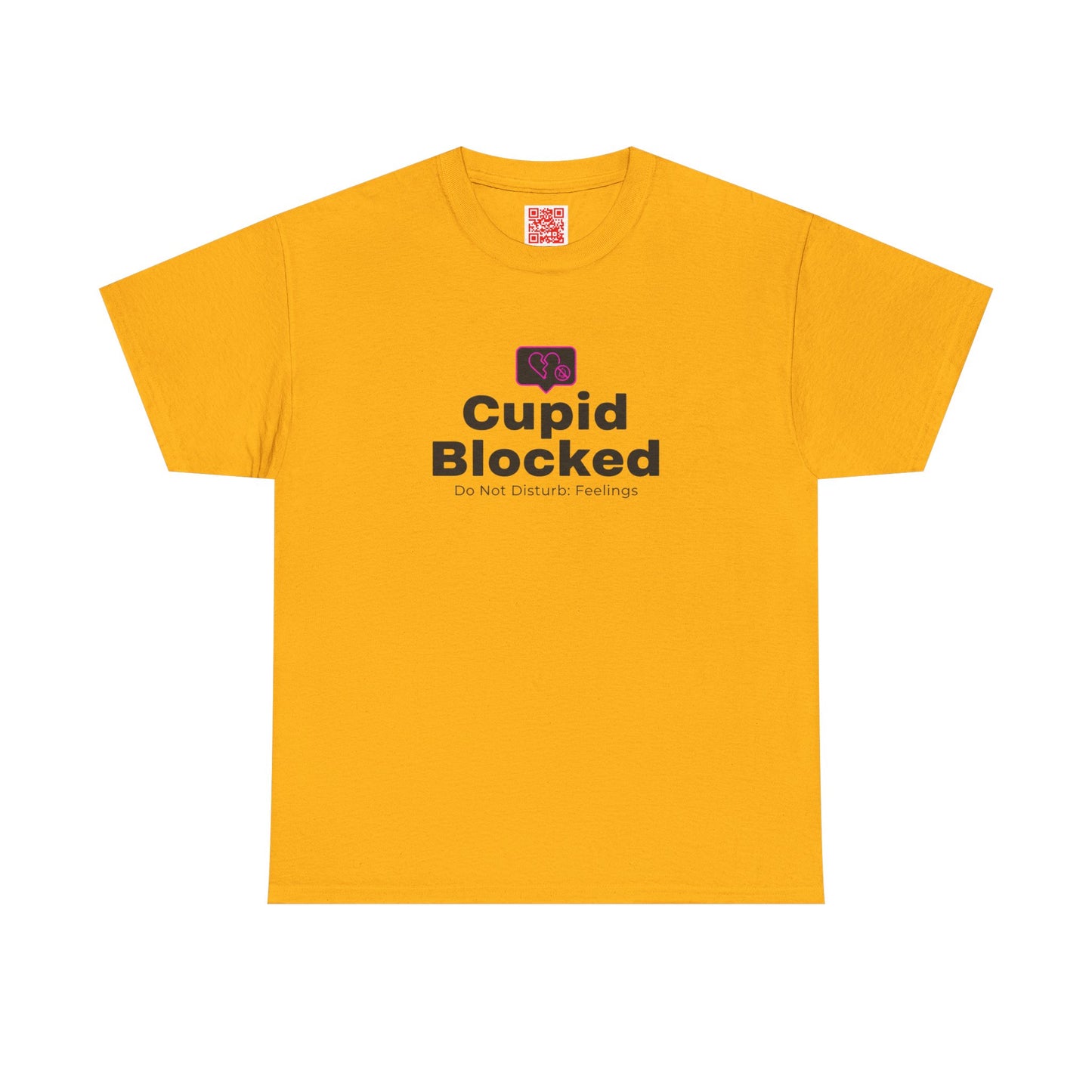 Cupid Blocked T-Shirt — Funny Anti-Valentine Graphic Tee