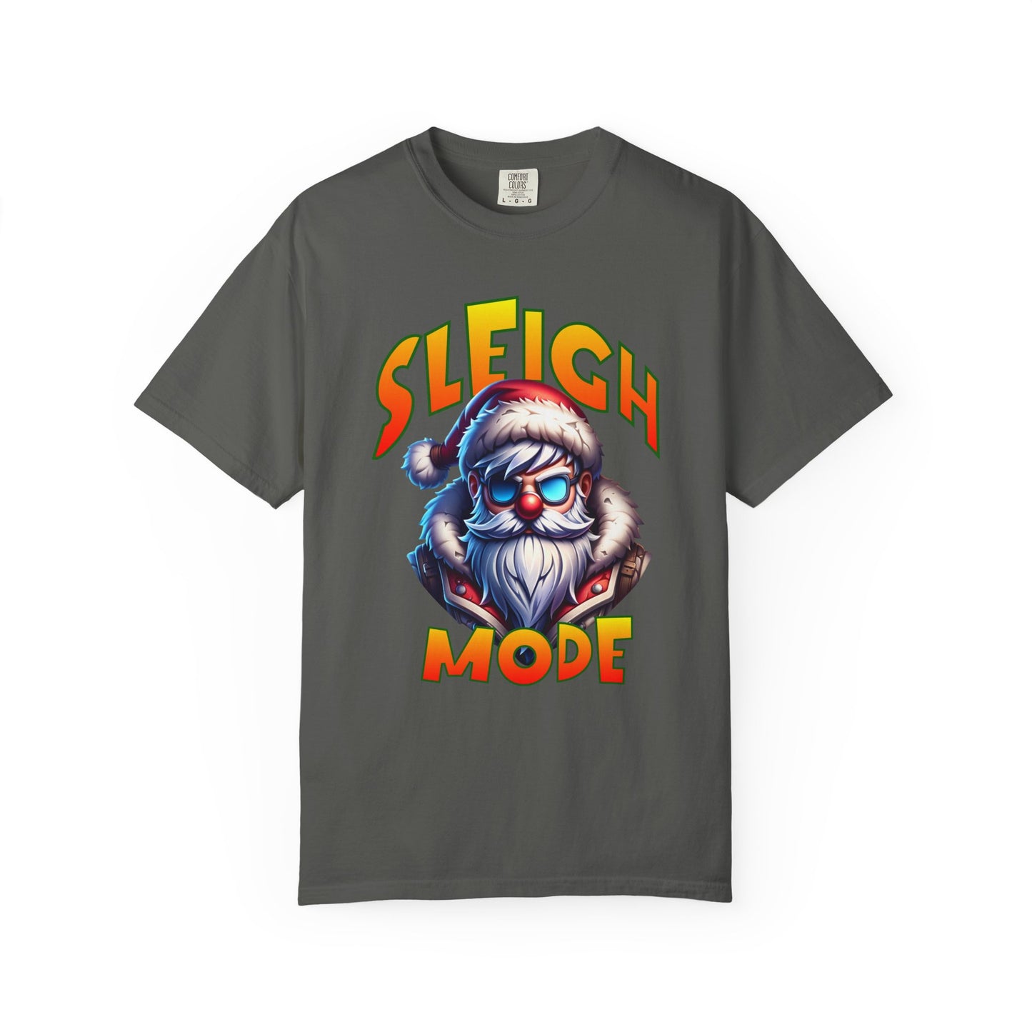 Sleigh Mode T-Shirt — Cool Santa Graphic Holiday Tee