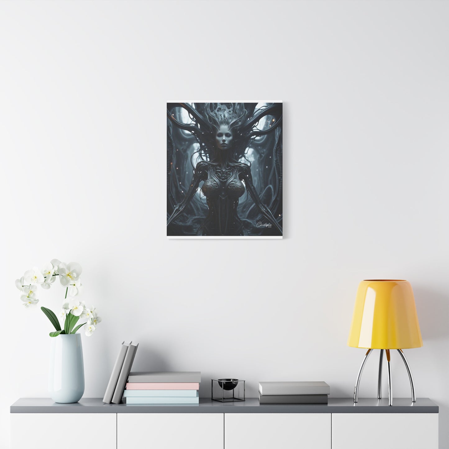 Futuristic Matte Canvas Wall Art – 1.25" Stretched