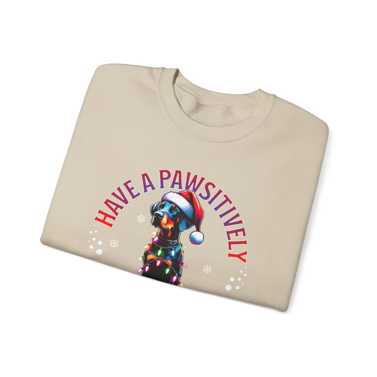 Christmas Dog Sweatshirt – "Have a Pawsitively Merry Christmas" Holiday Crewneck