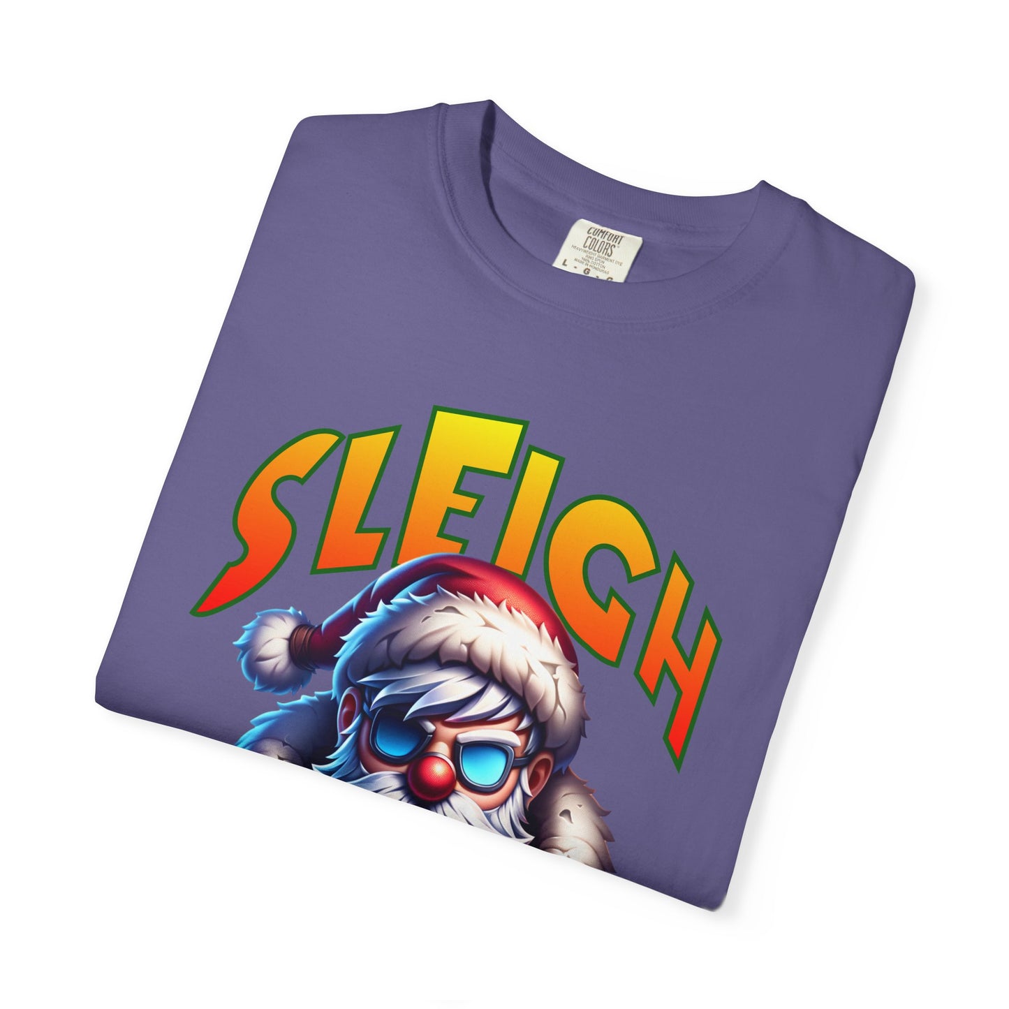 Sleigh Mode T-Shirt — Cool Santa Graphic Holiday Tee