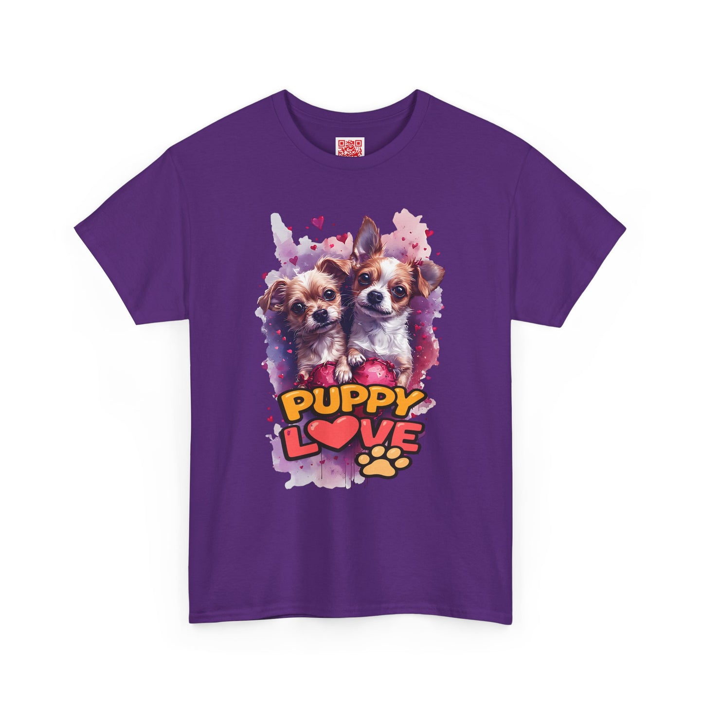 Puppy Love T‑Shirt – Cute Paw Print Dog Tee for Dog Lovers