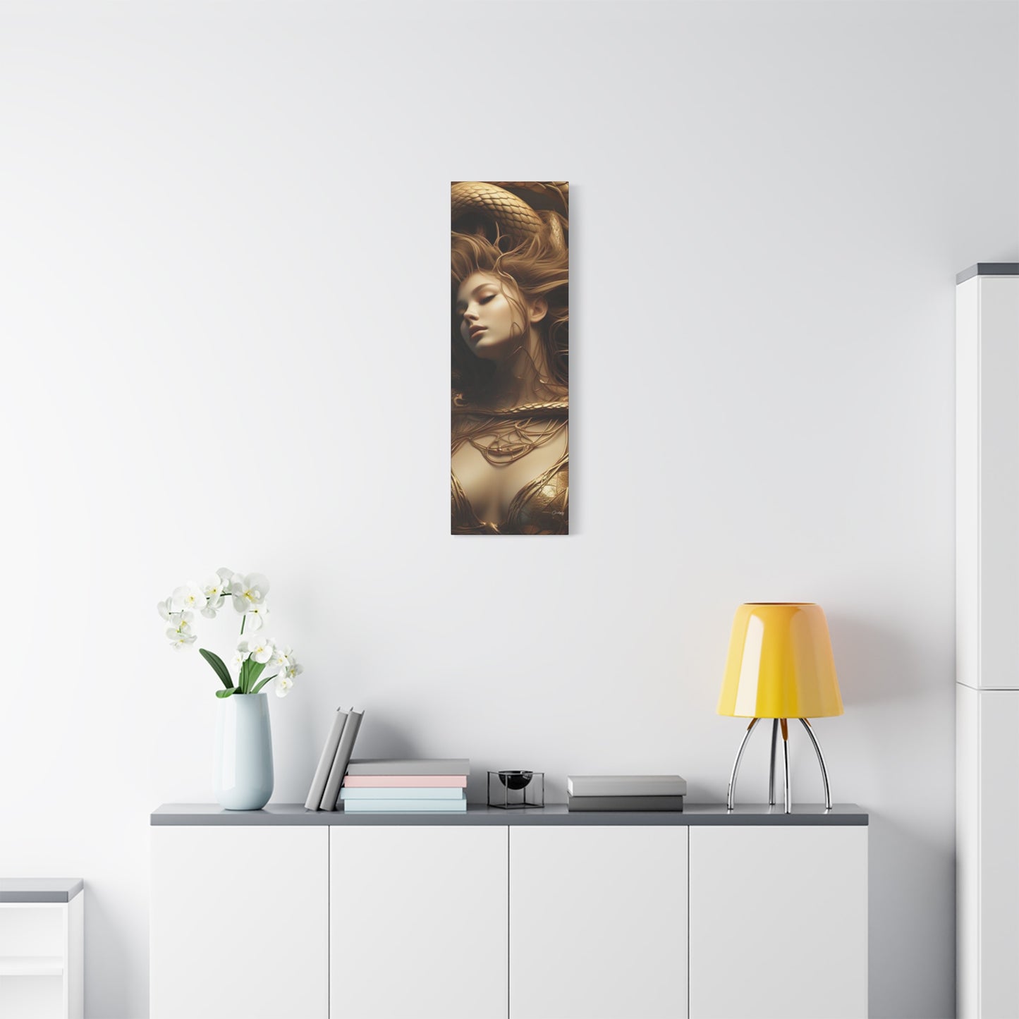 Goddess of Serpents Canvas Art - Stretched Matte Wall Decor