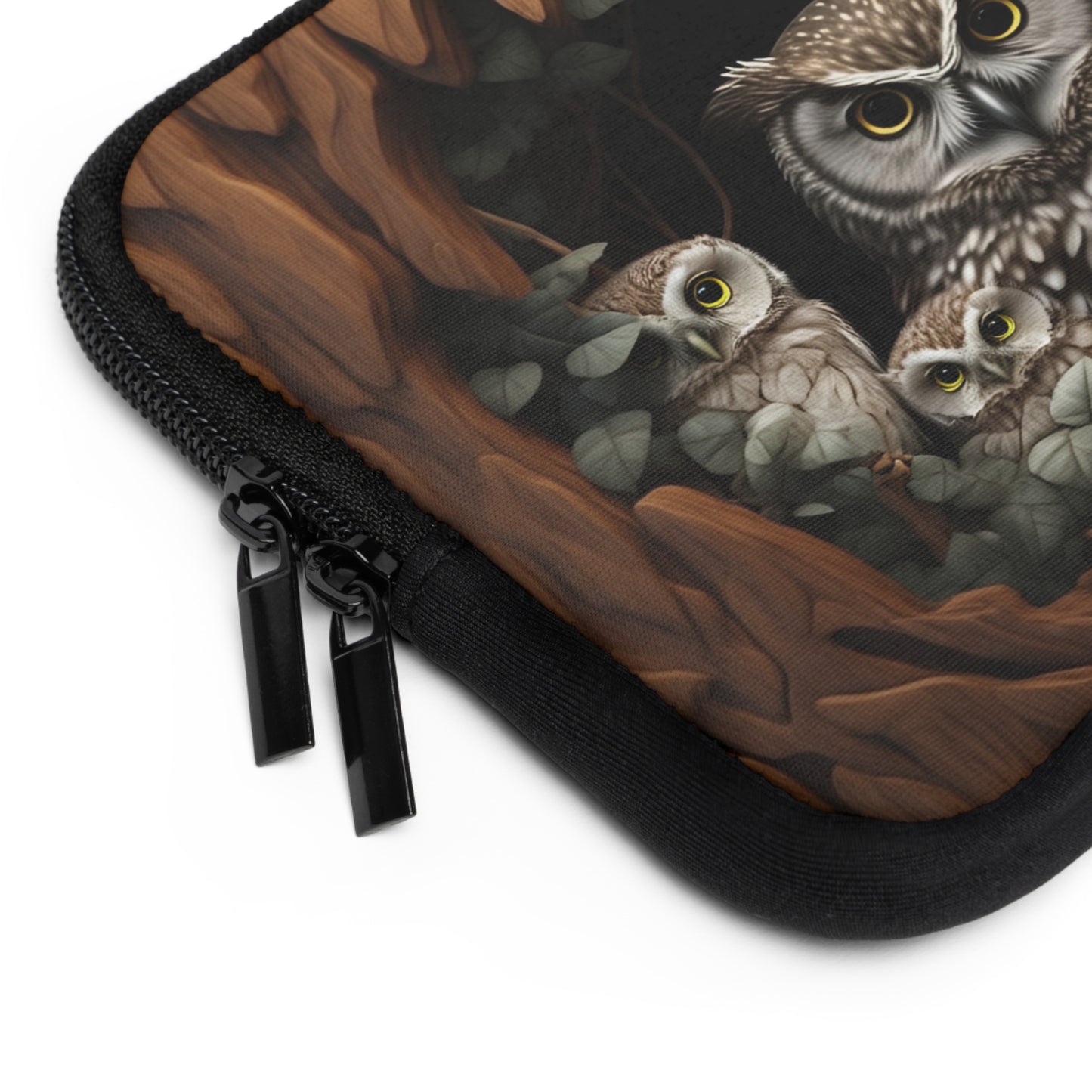 Owl-Themed Laptop Sleeve, Cute Owl Sleeve, Owl Laptop Case, Geeky Tech Accessory, Nature Lover Gift, Cozy Owl Design