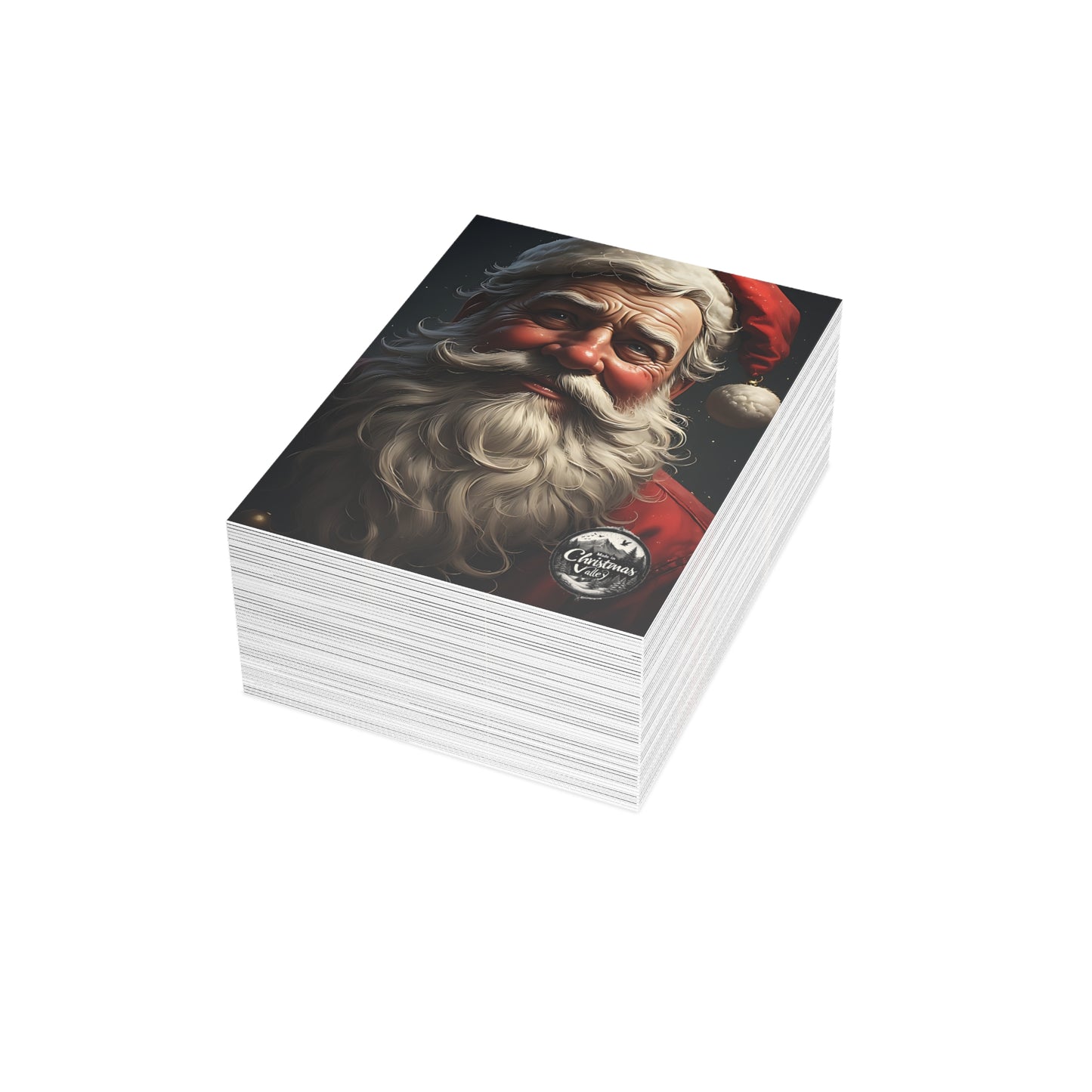 Festive Postcard Bundles - Holiday Greetings Cards, Christmas Cards, Santa Design, Envelopes Included, Joyful Messages