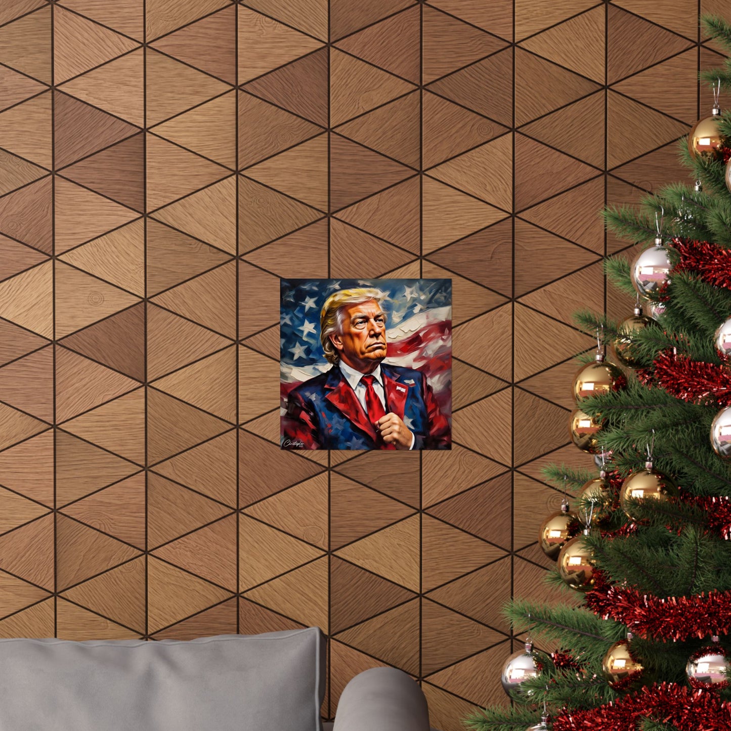 Patriotic Matte Vertical Poster | Political Wall Art, Home Décor, Trump Artwork, Gift for Supporters, Unique Collectible