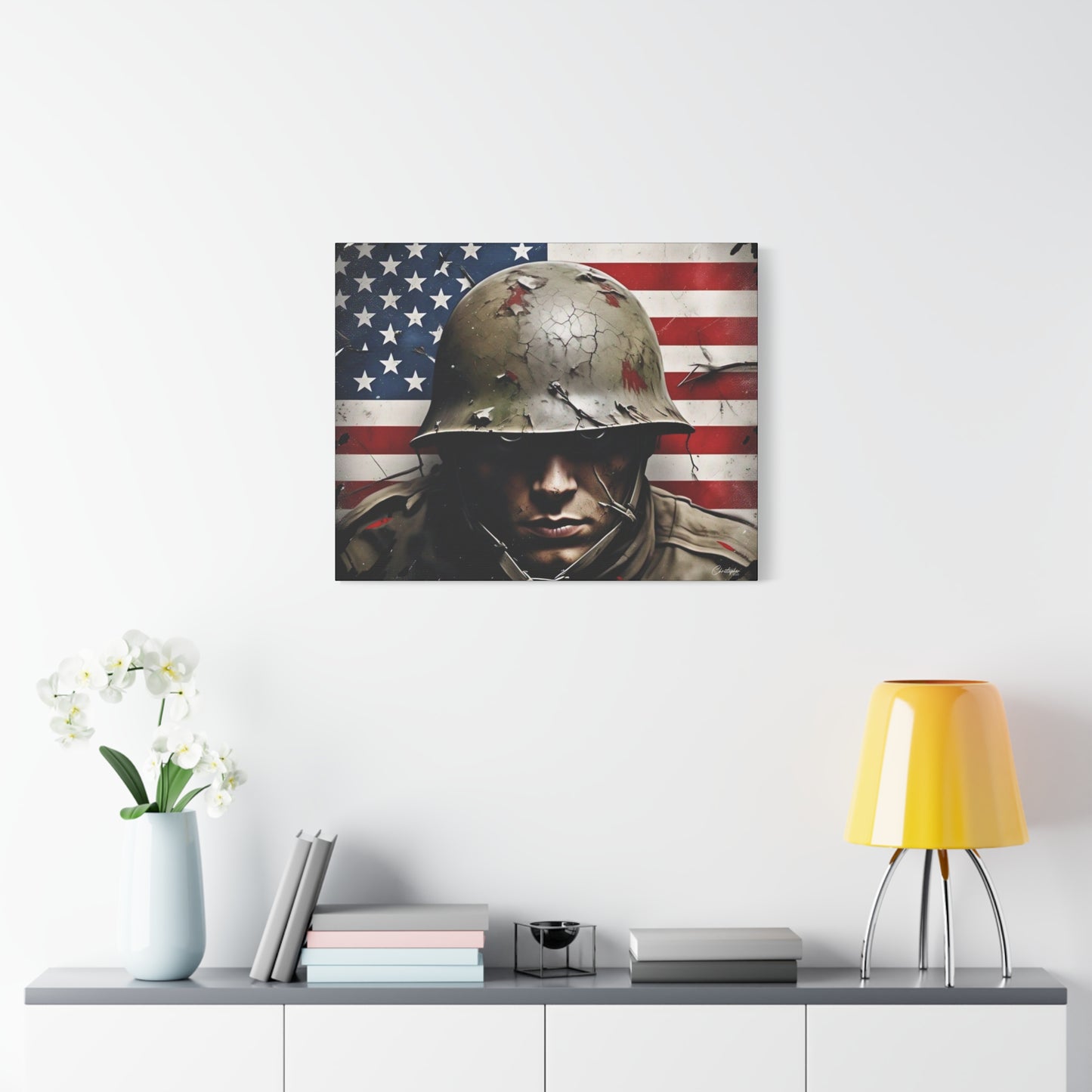 Military-Themed Canvas Art, Military Canvas Print, Wall Art for Veterans, Patriotic Home Decor, Gift for Army, Military Artwork, [...]