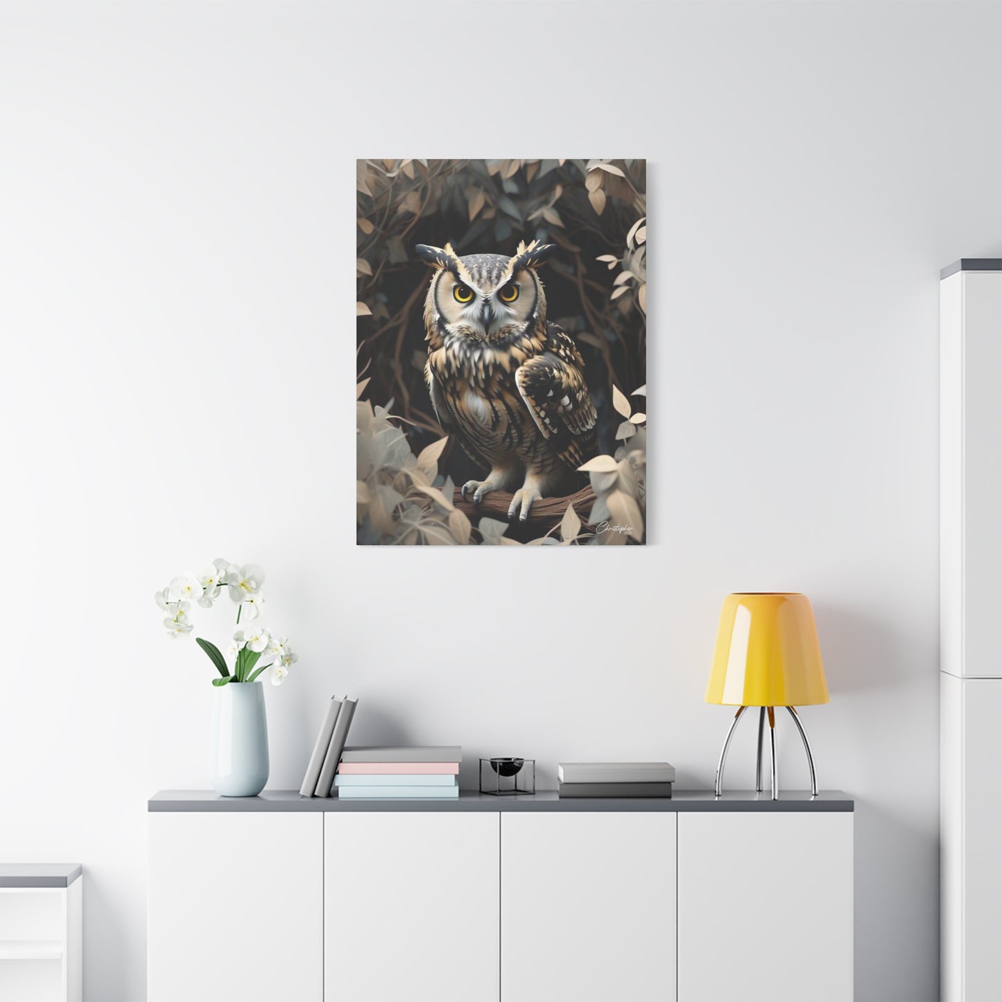 Realistic Owl Canvas Art - Nature Wall Decor for Home & Office