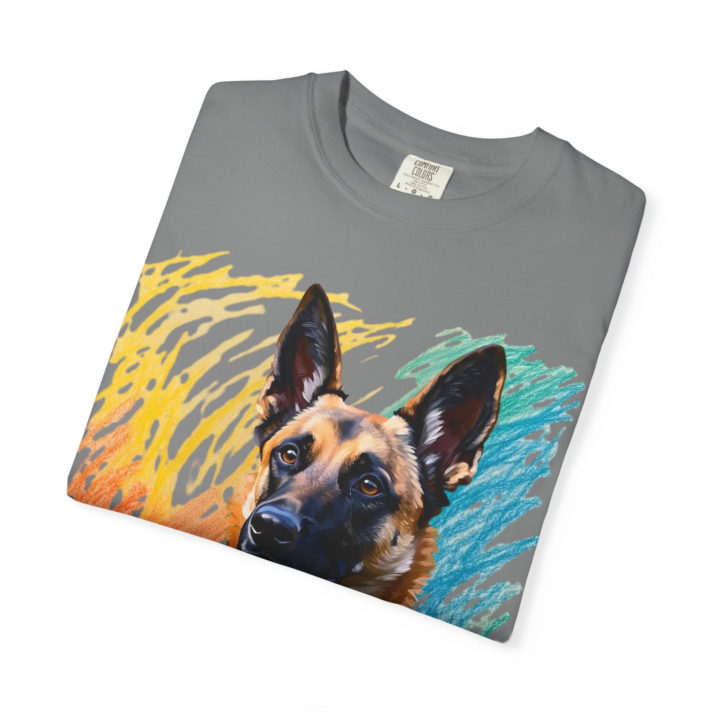 Colorful Dog Art Unisex T-shirt, Pet Lover Gift, Animal Lover Tee, Dog Lover Apparel, Vibrant Graphic Shirt